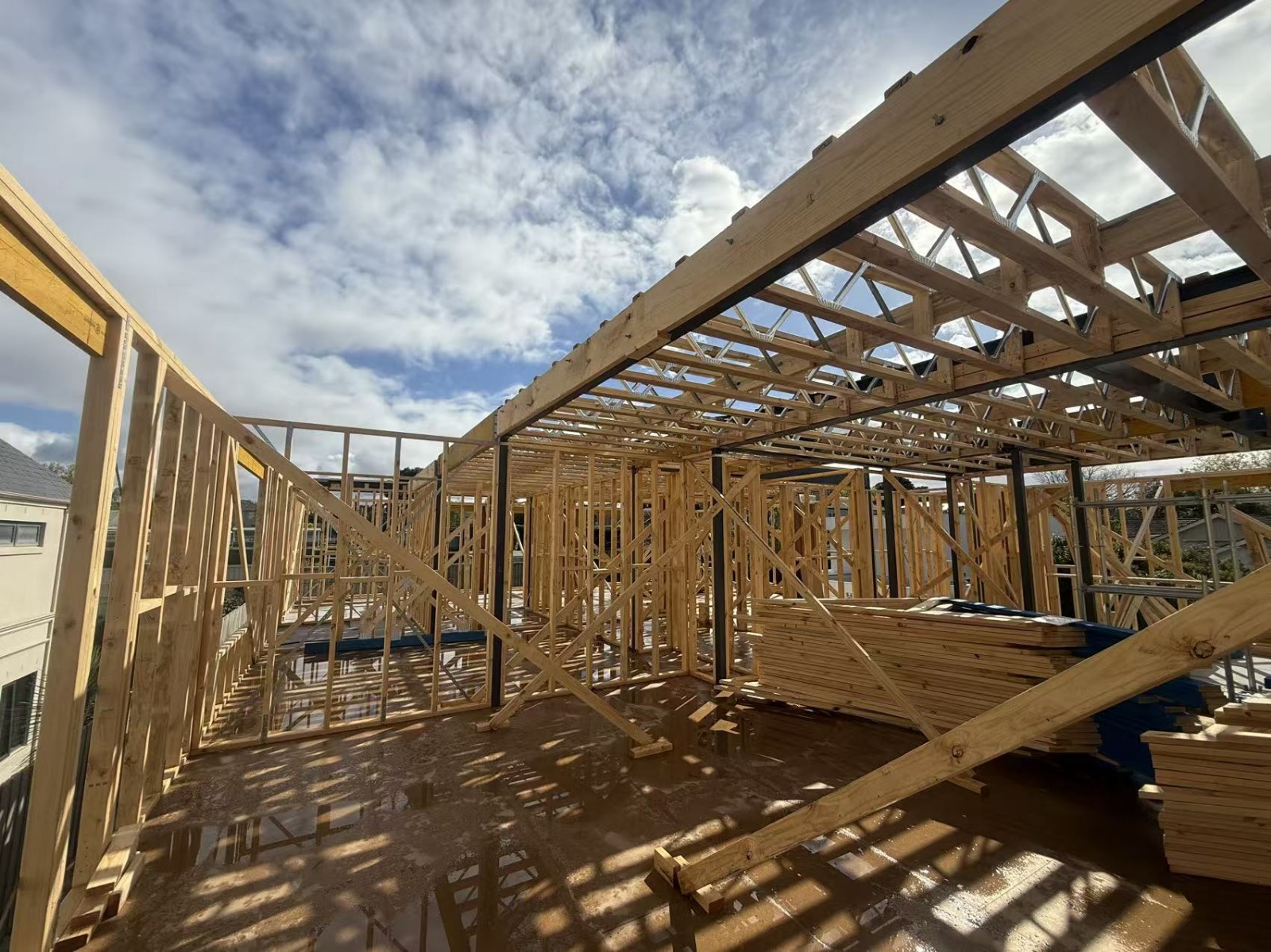 On-site carpentry work